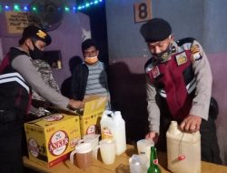 Pesta Miras di Sebuah Cafe, Polres Parepare Amankan Puluhan Liter Ballo