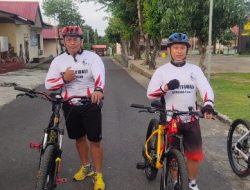 Tingkatkan Imun Tubuh, Nahkoda Baru Brimob Parepare Olahraga Gowes