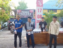 Tagana Dinsos Bone Bagikan Takjil Berkah Ramadhan