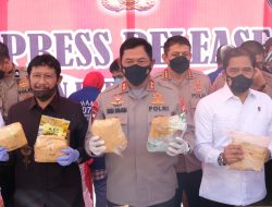 Kapolda Sulsel bersama Instansi Terkait melaksanakan Pemusnahan Barang Bukti narkotika Dan  Psikotropika Hasil pengungkapan Bulan januari Sampai Agustus 2022