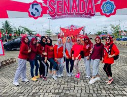 Tim Senam Sekertariat DPRD Ikut Lomba Senam Kreasi HUT RI Ke-77
