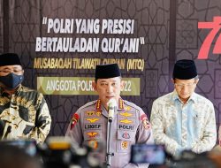 Anugerah MTQ Polri, Kapolri Berharap Terbentuknya SDM Unggul Berahklak yang Diharapkan Masyarakat