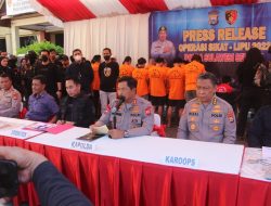 Polda Sulsel Gelar Press Release hasil Operasi SIKAT LIPU 2022