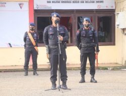 Pimpin Apel Pagi, Ini Penekanan Danyon Brimob Bone Kepada Anggotanya