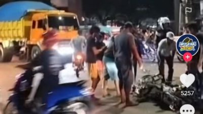 kecelakaan beruntun pasar batangase maros