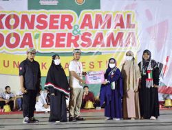 Panitia Aliansi makassar  Donasi 80 Juta Terkumpul di Konser Amal Akhir Tahun untuk Palestina di Karebosi Makassar
