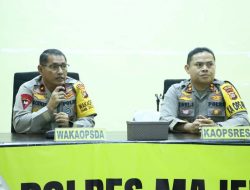 Kunjungan Ke Polres Majene, Wakapolda Sulbar Tekankan Jaga Keamanan Dan Netralitas Pada Pemilu 2024