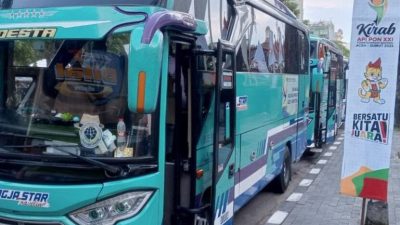 Fasilitasi Media di PON XXI Aceh-Sumut 2024, Diskominfo Sumut Sediakan 12 Bus
