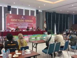 KPU Bone Gelar Rapat Pleno Terbuka Rekapitulasi Hasil Penghitungan Perolehan Suara Tingkat Kabupaten Bone Pada Pemilihan Serentak Tahun 2024