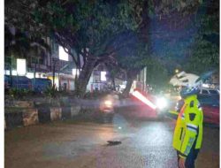 Satlantas Polres Bone Laksanakan Blue Light Patroli dimalam hari