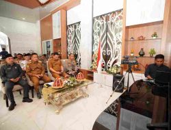 Dipimpin Mendagri Tito, Pj Gubernur Prof Fadjry Ikuti Rapat Koordinasi Pengendalian Inflasi via Zoom Meeting