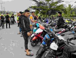Bubarkan Balapan Liar, Satlantas Polres Bone Amankan Puluhan Motor