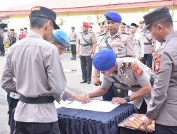 Rotasi Jabatan, Kapolres Bone Pimpin Sertijab Pejabat Utama dan Kapolsek Jajaran