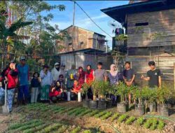 Mahasiswa KKN Tematik Unhas 114 di Desa Dongi Sidrap Gelar Pelatihan dan Pembuatan Lubang Resapan Biopori Untuk Produksi Kompos