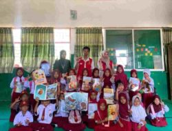Mahasiswa KKN Tematik Literasi Perpusnas Unhas Gelombang 114 Laksanakan Kunjungan Literasi Ke SD dan SMP Desa Lembangloe