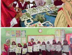 Mahasiswa KKN-T Unhas 114 Gelar Pelatihan Ecoprint Tingkatkan Kreativitas Anak di Desa Biangloe Bantaeng