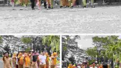 Pemantapan latihan gerak jalan Sekretariat DPRD Kabupaten Bone