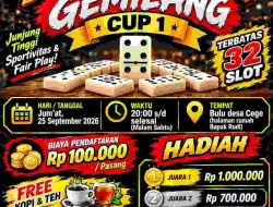 Turnamen Domino CUP 1 Gemilang: Peresmian Gardu Serta Hadiah Total Rp2.5 Juta Siap diPerebutkan