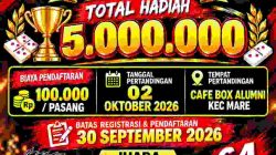 Turnamen Domino Mare Siap Digelar: Ini Cara Daftar dan Total Hadiahnya
