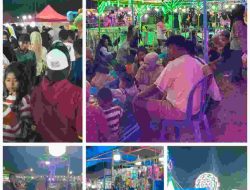 Suasana pasar malam yang ramai di tengah angin malam yang dingin selalu terasa istimewa dan hangat